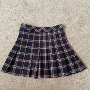 Blue Plaid Skirt